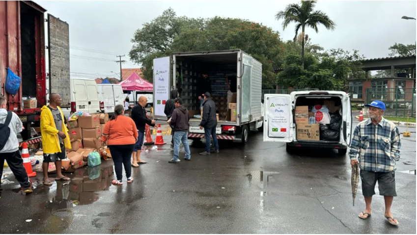 創(chuàng)想三維&PAUTA向巴西南里奧格蘭德州洪災(zāi)災(zāi)區(qū)捐贈(zèng)應(yīng)急物資